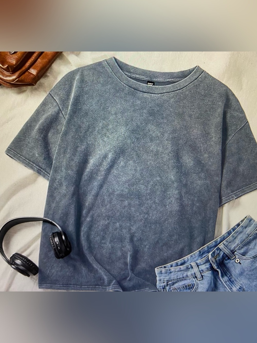 EZwear Blue Vintage Look shirt